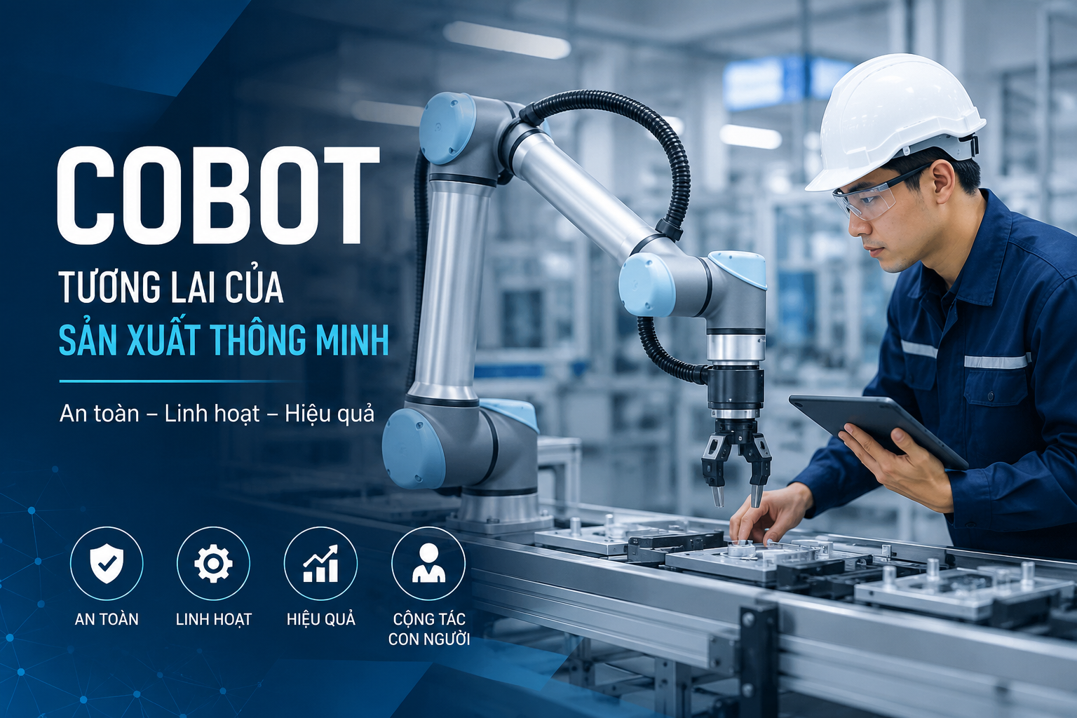 Cobot - giải pháp Robot cộng tác trong tự động hóa hiện đại 